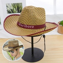 카오보이모자 통풍여름용밀짚모자