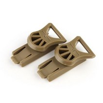 스키헬멧 스노우보드헬멧 에어소프트 헬멧 어댑터 19mm 라이트 비전 고글 회전 클립 레일 1 쌍 빠른 CS 군사 액세서리, 탠 껍질
