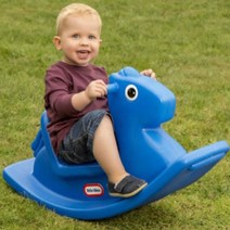 흔들목마 블루 실내놀이기구 흔들놀이