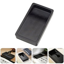 벼루 서예 1 pc 학생 양면 잉크 슬라브 경량 휴대용, 검은색