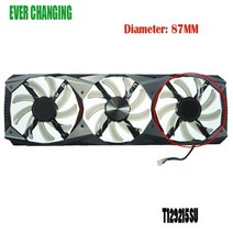 컴퓨터PC T129215SU 0.50A 그래픽 카드 팬 Manli GTX 1080 Ti GTX1080TI Gallardo, [03] Right fan