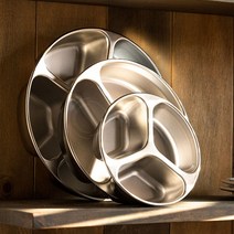 스텐 칸막이 반찬통 나눔반찬통 3칸 4칸 도시락 반찬통 찬합통 스텐 도시락통 스텐찬합 3구반찬통 스텐원형 찬합 스텐 밀폐용기, 1호(400ml)