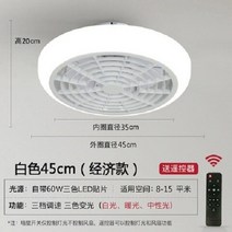 실링팬 조명 팬 천장 램프 창조적인 침실 원형 레스토랑 LED 아크릴 잎 Led, 02 220V