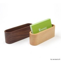 1+1 전시회 사무실 감성디자인 명함꽂이 우드 카드홀더, 월넛