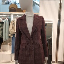 올리비아로렌 홈플러스몰03 체크자켓 체크 테일러드 자켓 VOCFUWW9336