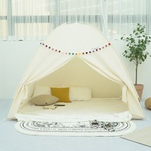 어린이 아기 패브릭 침대용 원터치 난방텐트 1인용 거실 우풍 면 방한 싱글 슈퍼싱글