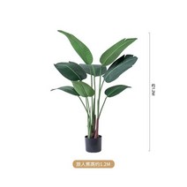 생화같은조화 극락조 사무실 카페 거실 인테리어, 1.2미터 나그네 바나나
