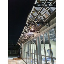 비가림 1000x2500 렉산 현관캐노피 주차장캐노피 창문처마 데크차양 전원주택테라스 자전거보관대 분리수거함 창문비가림 농막테라스 베란다비가림. 차양막 파고라 어닝, 브라운