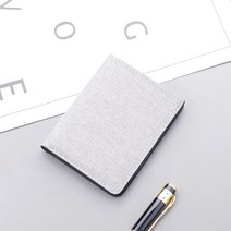세로 캔버스 지갑 반지갑 남성 운전면허증 넣을 수 있는 슬림 가죽 지갑 남성 동전 클립 지퍼 얇은