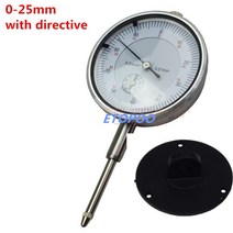 다이얼 게이지다이얼 표시기 0-25mm 0-30mm /0.01mm 러그 백 측정 게이지 마이크로 미터 정밀 공구, 01 0-25mm W directive