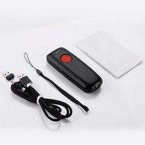 Eyoyo EY-004A 무선 바코드 스캐너 3 1 1D CCD 리더 호환 블루투스 및 2.4G, 01 Black