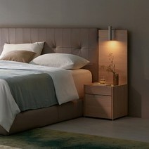 [일룸] 어바니 400폭 협탁(패널 조명형), 뉴트럴 밤나무(NCC)