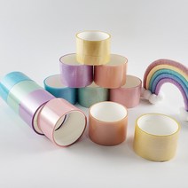 토이랄라 (6개세트)테이프 공 4.8cm 6cm 펄빤짝이 끈끈이 펄 찐득이 끈적이 찐득 볼 만들기 말랑이, (6개세트)4.8CM_랜덤