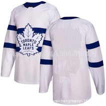 새 시즌 NHL 유니폼 Toronto Maple Leafs 토론토 메이플스 아이스하키복 1벌 대발, 단풍잎 공백 경기장 화이트