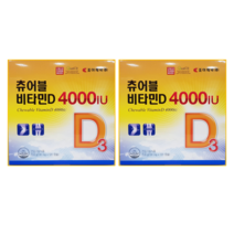 조아제약 츄어블 비타민 D 4000IU, 15.6g, 2개