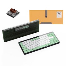 NUPHY AIR75 기계식 키보드 민트에디션 청축 갈축 적축 블루투스 누피 에어75 케이스 포함, AIR75 민트에디션 갈축 + 스마트 케이스