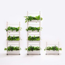 수경재배기 식물재배기 가정용 실내 스마트팜 채소 야채 상추 키우기 [오디가 ODIGA], LED 식물등 미포함, 4단