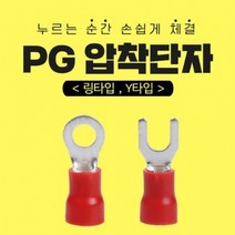 칩센 PG 압착단자 PG터미널 절연단자 링타입 Y타입, 링타입(KSPR), 10, 10-10/500개