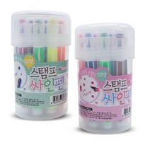 스탬프 싸인펜 12색, 단품