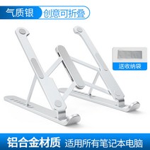 ANKRIC 노트북 스탠드 휴대용 열 분산을 위한 PL1 금속 알루미늄 합금 접히는 노트북 대, 실버 보관 가방 포장