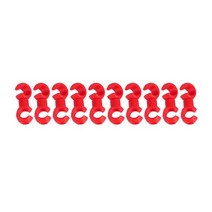 자전거 케이블 클립 회전 S- 홀더 MTB 브레이크 기어 하우징 고정형 가이드 S 스타일 버클 10개, 빨간색