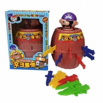 [무료배송]해적룰렛 후크선장 왕 특대형 대형 중형 소형 미니 어린이집 통아저씨 복불복, 선택1 : 후크룰렛(소)