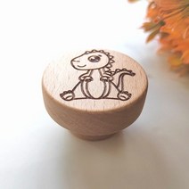키덜트 목각 인형가구 돌하우스 diy 미니어쳐 쇼파 테이블 옷장 탁상새겨진 귀여운 동물 나무 서랍 손잡이, 09 1pcs
