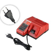 밀워키 배터리 밧데리 100% 오리지널 18V 12800mAh 교체형 리튬 이온 12.8Ah Xc M18 M18B 무선 공구 + 충전기, 18 볼트, WHITE, 03 WHITE_01 18 볼트