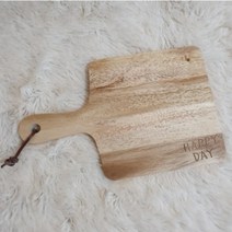 각인 인쇄 플레이팅 원목 서빙보드 손잡이 도마