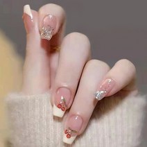 떨샵 붙이는 네일팁 체리 프렌치네일 인조네일팁, 2개, NAIL-N343