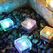 원솔라라이트 태양광1LED 70mm매립등 정원등, 노란빛