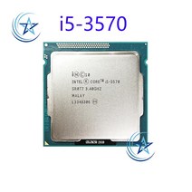 i53570인텔 코어 I5-3570 i5 3570 3.4GHz 쿼드 4 스레드 CPU 프로세서 6M 77W LGA 1155 정품 보증 3 년, 01 i5-3570