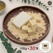 오복떡집 인절미 떡 콩가루 찹쌀떡 콩고물 영양떡 찰떡 인절미가루 빙수떡 잔치떡 제사떡 떡돌리기 국산 찹쌀 개별 포장 아침대용, 100gX30개