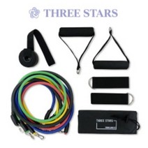 홈트 튜빙 라텍스 밴드 근력 스트레칭 실내운동 다이어트 홈트레이닝 전신로잉 11종 풀세트