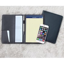 직장인 공무원 미팅 회의 리갈 메모패드 노트커버 취업 대표님 선물 회사, 블랙