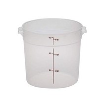 캠브로 RFS6PP190 6Qt 둥근 컨테이너 위르 RFSC6PP190 반투명 뚜껑 1개 카운트 1팩, Container, 1 Count (Pack of 1)