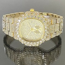 힙합시계 브랜드 패션 시계 남자 럭셔리 전체 얼음 다이아몬드 18k 골드 남자명품시계