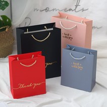 고급 선물 포장 종이 가방 쇼핑백 종이백, Best_블루_소