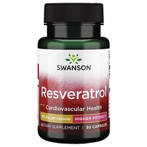 Swanson 스완슨 레스베라트롤250mg 30캡슐, 항산화 항염 항암 30베지캡, 1팩
