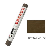 우드 필러 코킹 가구 수리 페인트 바닥 키트 보완 펜 컬러 왁스 크레용 목재, 09 Coffee color_01 13g