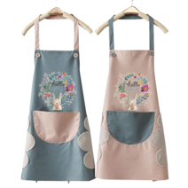 윤스테이 방수 앞치마 정유미 센스있는집들이선물, 레빗 방수 앞치마(블랙)