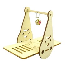 hamster maze 나무 튜브 터널 케이지 시소 하우스 스윙 작은 동물 애완 동물 장난감, h