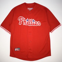 1287.MLB 브이넥 Phillies 반팔야구셔츠/정품/남성
