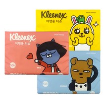 크리넥스 수앤수 카카오 휴대용 티슈 50매입 1개