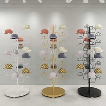 모자정리 행거 업소 디스플레이 철제 전시용 렉 진열, 상세 페이지 참고, 20 골드