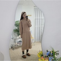 (55-77) 루리 맨투맨 플리츠 원피스
