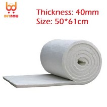 1650 고온 저항 지르코늄 베어링 세라믹 섬유 담요 내화성 절연면 10mm 20mm 30mm, [04] Thickness 40mm