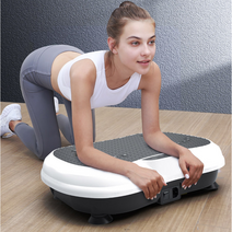 음파 운동기구 진동운동기 덜덜이 실내운동, 30개 기어, 화이트