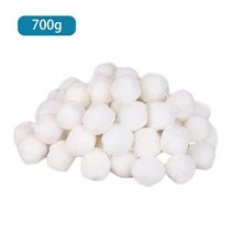 아쿠아잭수중청소기 인텍스수중청소기 수중청소기 수영장청소기 인텍스청소기 200/500/700g 흰색 필터 공 수영장 청소 장비 물 정화 섬유 코튼 볼, 700g