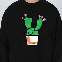 키밍 cactus 맨투맨 가을 기본 데일리 캐주얼 커플룩